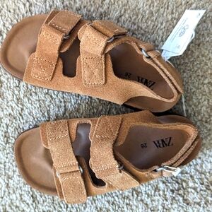 Zara toddler boys suede sandals